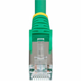 StarTech.com 6in Green CAT6a Ethernet Cable, Snagless RJ45, 10G, 100W PoE, S/FTP, LSZH, 27AWG Pure Copper, 500MHz, Shielded Network Cord — NLGN-6IN-CAT6A-PATCH