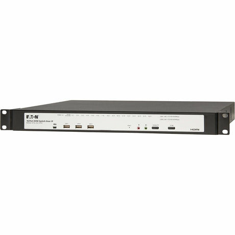 Eaton 16-Port Cat5e KVM over IP Switch - Virtual Media, 2 Remote/1 Local User, HDMI Output, 1U Rack-Mount, TAA — B064-016-02-IPH
