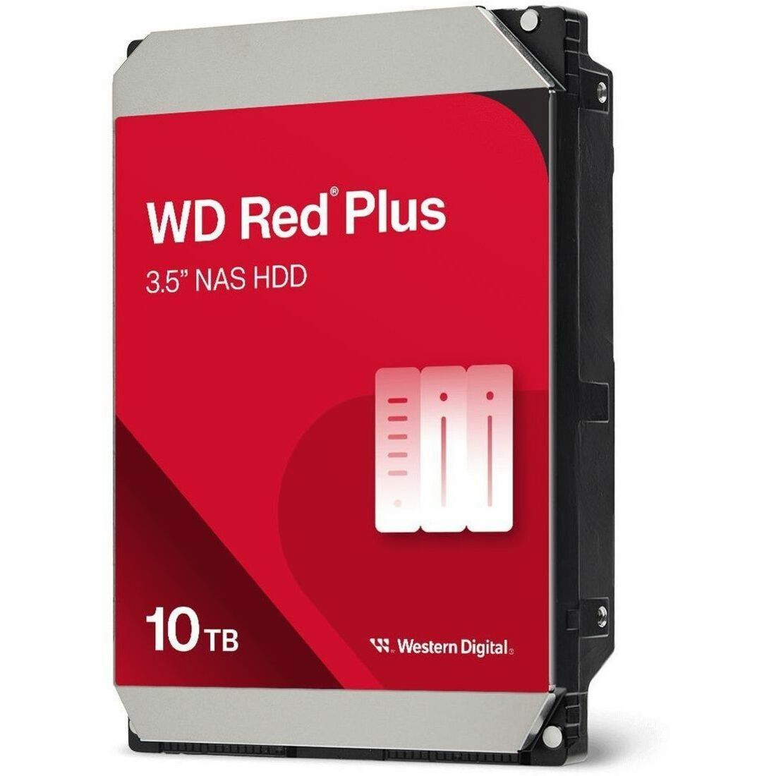 WD Red Plus WD100EFGX 10 TB Hard Drive - 3.5" Internal - SATA (SATA/600) - Conventional Magnetic Recording (CMR) Method — WD100EFGX