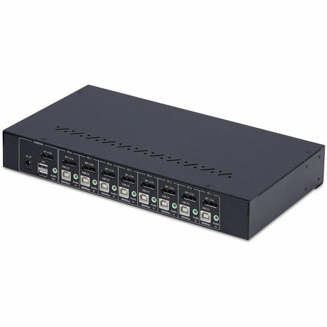 StarTech.com 8-Port DisplayPort KVM Switch with 1U Rack Mount Kit, 4K 60Hz DP 1.2, Push-Button & Hotkey Switching, TAA Compliant — R8AD122-KVM-SWITCH