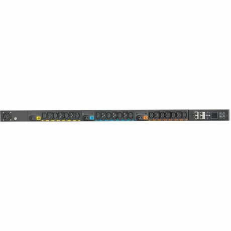 Eaton Metered Outlet Rack PDU G4, 0U, 41U, universal input, 5-23kW, 16-55A, 200-415V, 42 outlets (24)C13 (18)C39, front entry power cord — EVMOGU23X