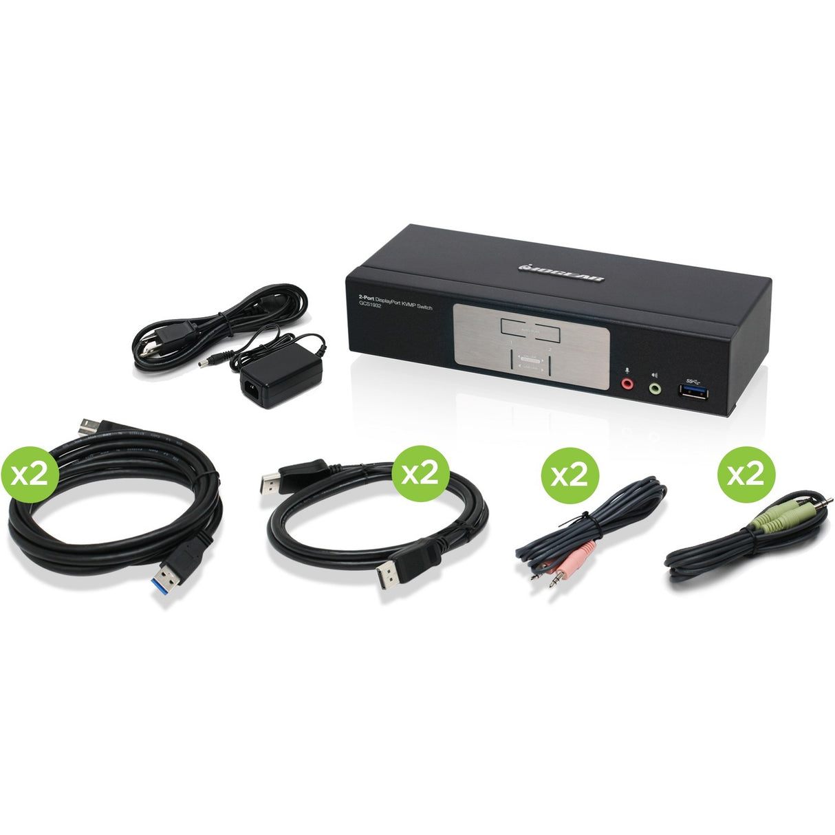 IOGEAR 2-Port DisplayPort 1.2 KVMP Switch — GCS1932