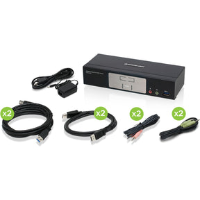 IOGEAR 2-Port DisplayPort 1.2 KVMP Switch — GCS1932