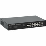 Eaton Tripp Lite Series 16-Port 10/100/1000 Mbps Desktop Gigabit Ethernet Unmanaged Switch, Metal Enclosure — NG16-1