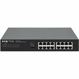 Eaton Tripp Lite Series 16-Port 10/100/1000 Mbps Desktop Gigabit Ethernet Unmanaged Switch, Metal Enclosure — NG16-1