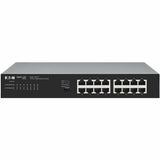 Eaton Tripp Lite Series 16-Port 10/100/1000 Mbps Desktop Gigabit Ethernet Unmanaged Switch, Metal Enclosure — NG16-1