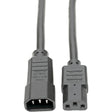 Eaton Tripp Lite Series Heavy-Duty PDU Power Cord, C13 to C14 - 15A, 250V, 14 AWG, 6 ft. (1.83 m), Black — P005-006
