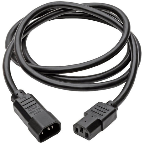 Eaton Tripp Lite Series Heavy-Duty PDU Power Cord, C13 to C14 - 15A, 250V, 14 AWG, 6 ft. (1.83 m), Black — P005-006