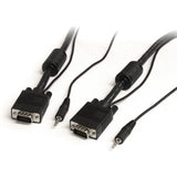 StarTech.com 15 ft Coax High Resolution Monitor VGA Cable with Audio HD15 M/M — MXTHQMM15A