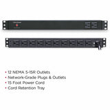 CyberPower PDU15B2F10R 100 - 125 VAC 15A Basic PDU — PDU15B2F10R