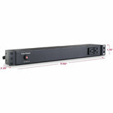 CyberPower PDU15B2F10R 100 - 125 VAC 15A Basic PDU — PDU15B2F10R