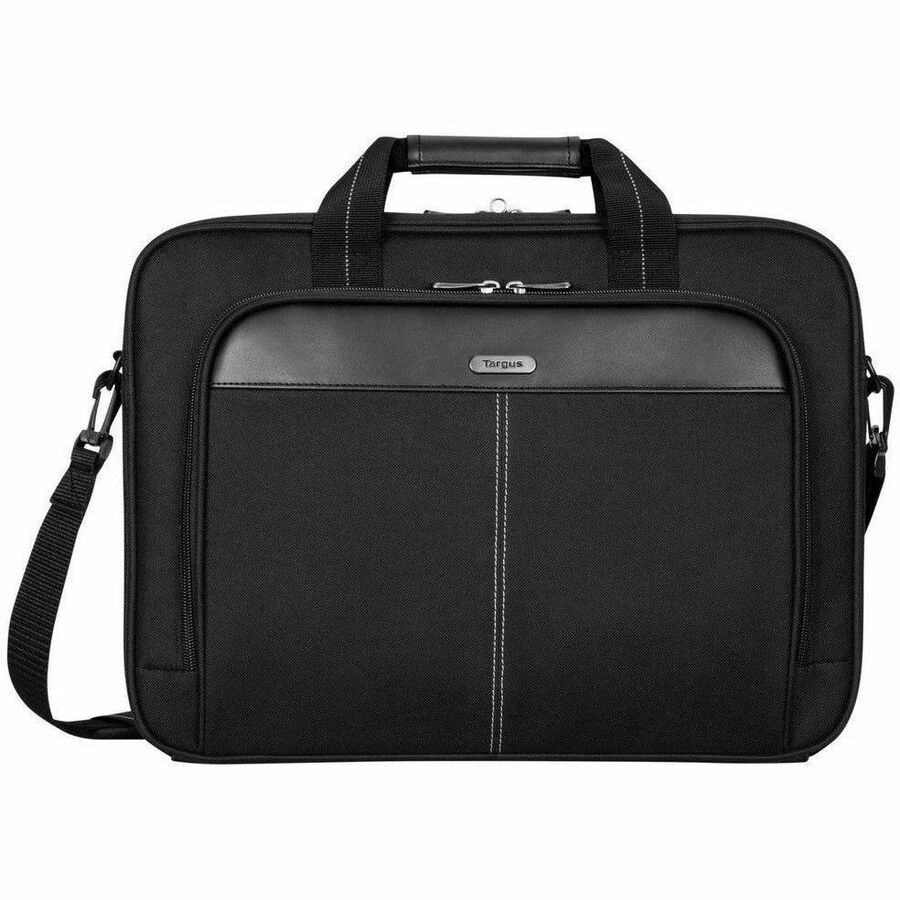 Targus Classic Slim TCT027US Carrying Case (Briefcase) for 15" to 16" Notebook - Black - TAA Compliant — TCT027US