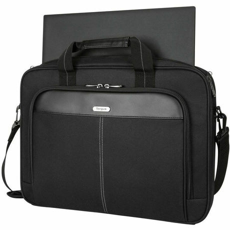 Targus Classic Slim TCT027US Carrying Case (Briefcase) for 15" to 16" Notebook - Black - TAA Compliant — TCT027US