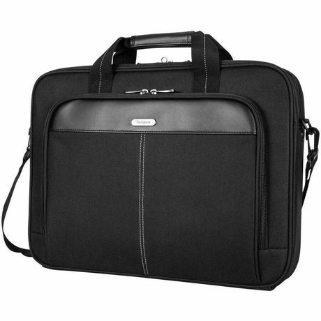 Targus Classic Slim TCT027US Carrying Case (Briefcase) for 15" to 16" Notebook - Black - TAA Compliant — TCT027US