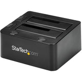 StarTech.com Dual-Bay USB 3.0 to SATA Hard Drive Docking Station, 2.5/3.5" SATA I/II/III, SSD/HDD Dock, USB Hard Drive Bay, Top-Loading — SDOCK2U33