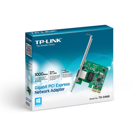 TP-LINK TG-3468 -10/100/1000Mbps Gigabit Ethernet PCI Express Network Card — TG-3468