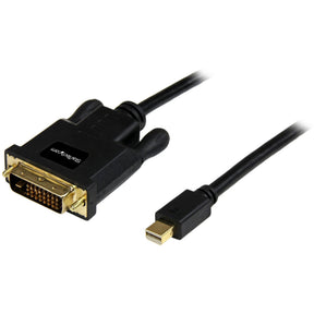 StarTech.com 3ft Mini DisplayPort to DVI Cable, Mini DP to DVI-D Adapter/Converter Cable, 1080p Video, mDP 1.2 to DVI Monitor/Display — MDP2DVIMM3B