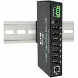 Eaton Tripp Lite Series 7-Port Industrial-Grade USB 2.0 Hub - 15 kV ESD Immunity, Metal Housing, Mountable — U223-007-IND
