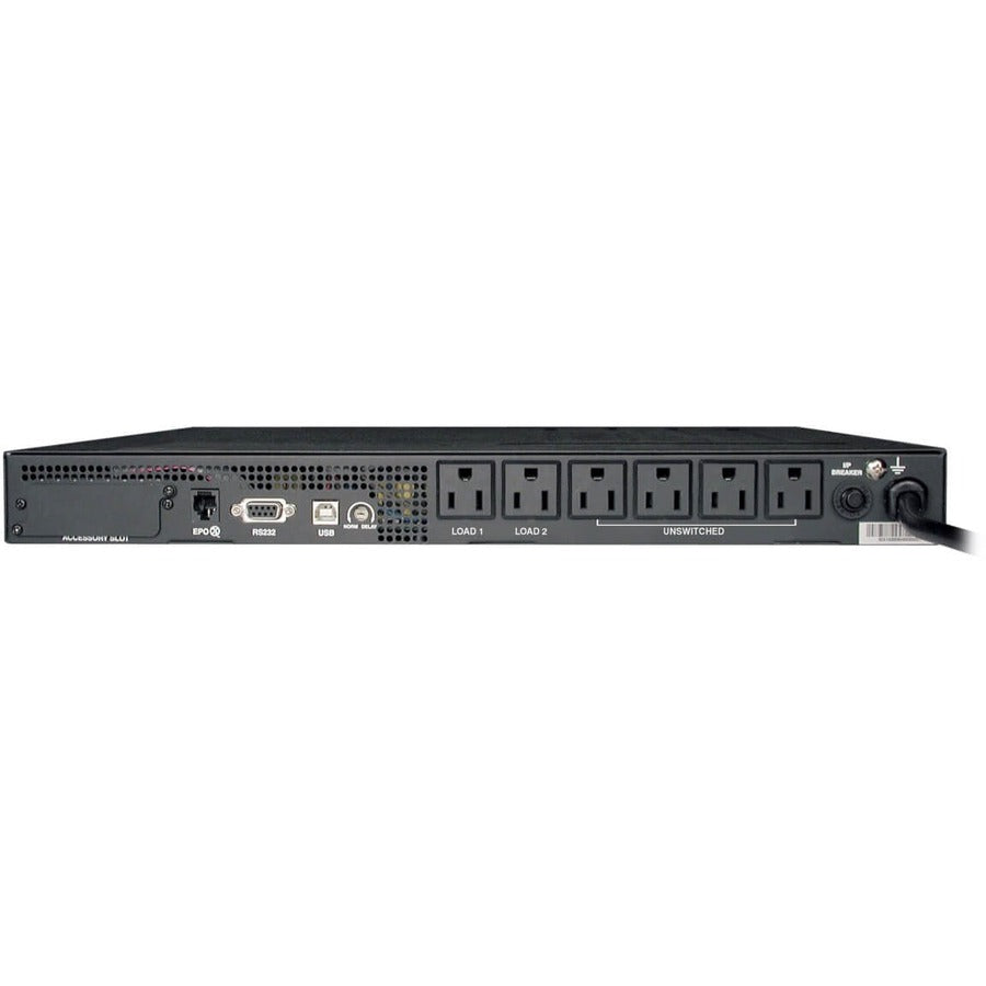 Eaton Tripp Lite Series SmartPro 120V 750VA 600W Line-Interactive Sine Wave UPS, 1U Rack/Vertical, Network Management Card Options, USB, DB9 Serial — SMART750RM1U