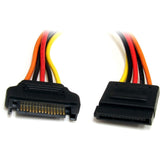 StarTech.com 12in 15 Pin SATA Power Extension Cable — SATAPOWEXT12