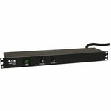 Eaton Tripp Lite Series 2.9kW Single-Phase Local Metered PDU, 120V Outlets (12 5-15/20R), L5-30P, 15 ft. (4.57 m) Cord, 1U Rack-Mount — PDUMH30