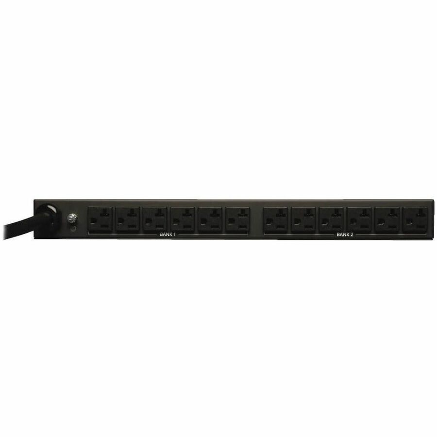 Eaton Tripp Lite Series 2.9kW Single-Phase Local Metered PDU, 120V Outlets (12 5-15/20R), L5-30P, 15 ft. (4.57 m) Cord, 1U Rack-Mount — PDUMH30