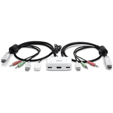 TRENDnet 2-Port HDMI KVM Switch, Control 2 Computers With One Set Of Console Controls, Full HD 1080P, HDMI And 3.5 mm Analog Audio, Monitor Switch, Windows And Mac KVM Switch Software, White, TK-215I