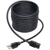 Eaton Tripp Lite Series Desktop Computer AC Power Cable, NEMA 5-15P to C13 - 10A, 125V, 18 AWG, 20 ft. (6.09 m), Black — P006-020