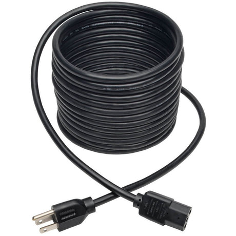 Eaton Tripp Lite Series Desktop Computer AC Power Cable, NEMA 5-15P to C13 - 10A, 125V, 18 AWG, 20 ft. (6.09 m), Black — P006-020