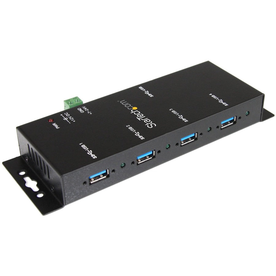 StarTech.com 4 Port Industrial USB 3.0 Hub - 5Gbps - Mountable - Rugged USB Hub — ST4300USBM