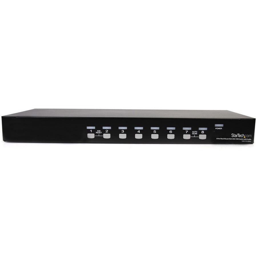 StarTech.com 8 Port Rackmount USB VGA KVM Switch w/ Audio — SV831DUSBAU