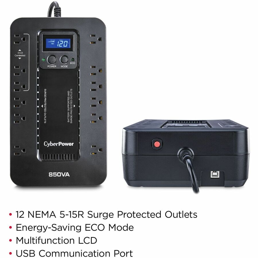 CyberPower EC850LCD Ecologic UPS Systems — EC850LCD