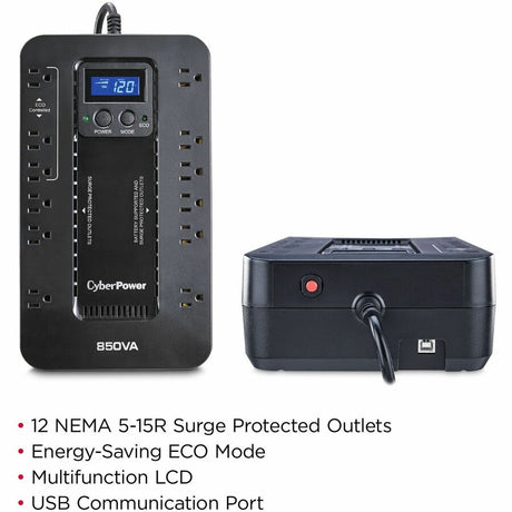 CyberPower EC850LCD Ecologic UPS Systems — EC850LCD