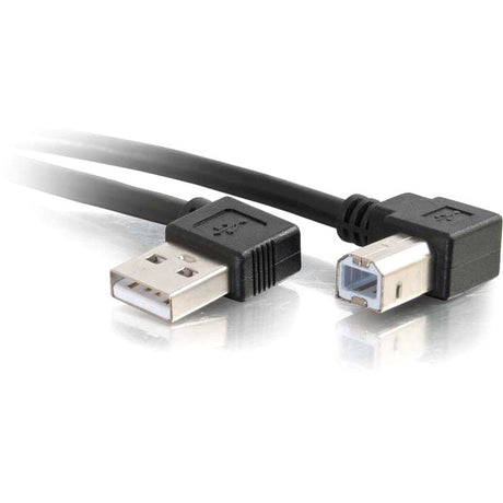 C2G 5m USB 2.0 Right Angle A/B Cable - Black (16.4ft) — 28112