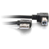C2G 5m USB 2.0 Right Angle A/B Cable - Black (16.4ft) — 28112