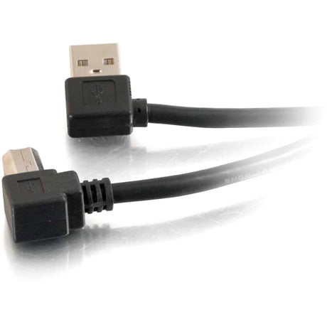 C2G 5m USB 2.0 Right Angle A/B Cable - Black (16.4ft) — 28112