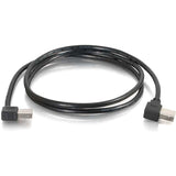 C2G 5m USB 2.0 Right Angle A/B Cable - Black (16.4ft) — 28112