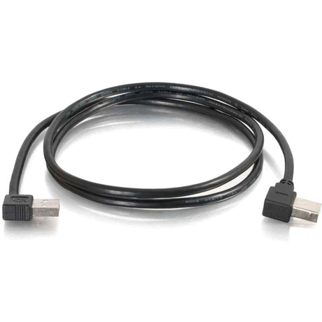 C2G 5m USB 2.0 Right Angle A/B Cable - Black (16.4ft) — 28112