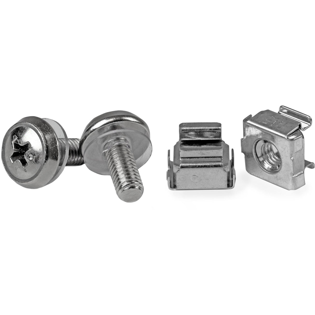 StarTech.com 50 Pkg M5 Mounting Screws and Cage Nuts for Server Rack Cabinet — CABSCREWM5