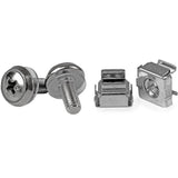 StarTech.com 50 Pkg M5 Mounting Screws and Cage Nuts for Server Rack Cabinet — CABSCREWM5