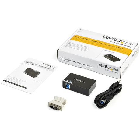 StarTech.com USB 3.0 to HDMI�&reg; and DVI Dual Monitor External Video Card Adapter — USB32HDDVII