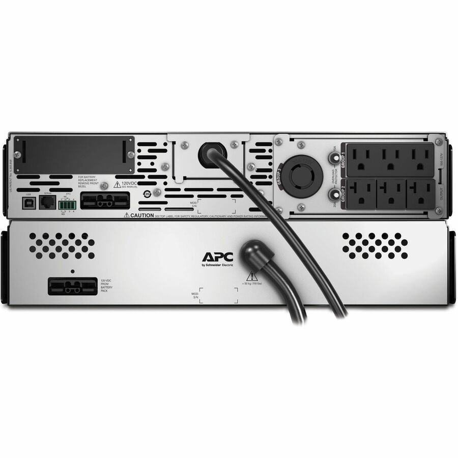 APC Smart-UPS X, Line Interactive, 3kVA, Rack/tower convertible 2U, 100V-127V, 3x 5-15R+3x 5-20R+1x L5-30R NEMA, SmartSlot, Extended runtime — SMX3000RMLV2U