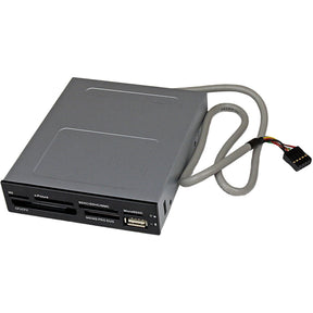 StarTech.com 3.5in Front Bay 22-in-1 USB 2.0 Internal Multi Media Memory Card Reader - Black — 35FCREADBK3