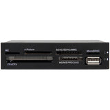 StarTech.com 3.5in Front Bay 22-in-1 USB 2.0 Internal Multi Media Memory Card Reader - Black — 35FCREADBK3