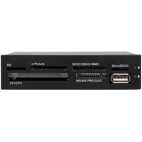StarTech.com 3.5in Front Bay 22-in-1 USB 2.0 Internal Multi Media Memory Card Reader - Black — 35FCREADBK3
