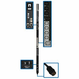 Eaton 10kW 200-240V 3PH Switched PDU, LX Interface, Gigabit, 30 Outlets, L21-30P Input, LCD, 1.8 m Cord, 0U 1.8 m Height, TAA — PDU3EVS6L2130