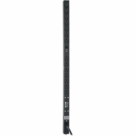 Eaton Tripp Lite Series 2kW Single-Phase Local Metered PDU, 100-127V Outlets (14 5-15/20R), L5-20P/5-20P adapter, 0U Vertical, 36 in. Height — PDUMV20-36