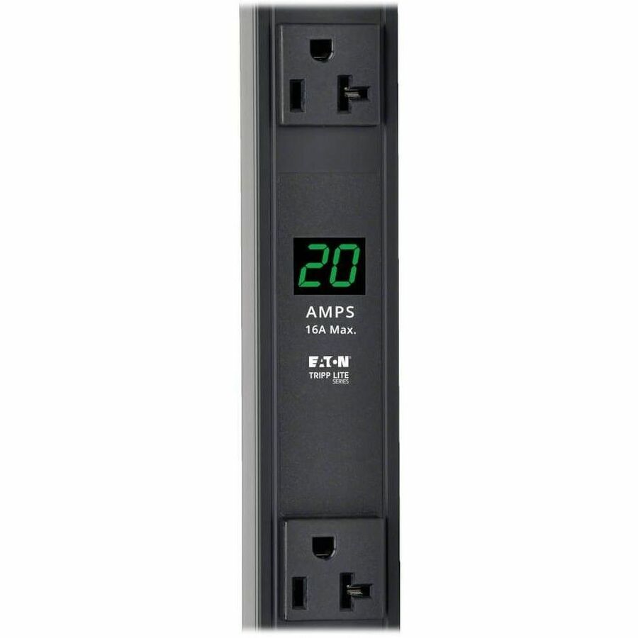 Eaton Tripp Lite Series 2kW Single-Phase Local Metered PDU, 100-127V Outlets (14 5-15/20R), L5-20P/5-20P adapter, 0U Vertical, 36 in. Height — PDUMV20-36