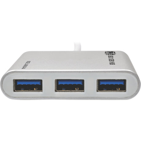 Eaton Tripp Lite Series 4-Port USB-C Hub, USB 3.x (5Gbps), 4x USB-A Ports, USB Micro-B Power Input, Silver — U460-004-4A