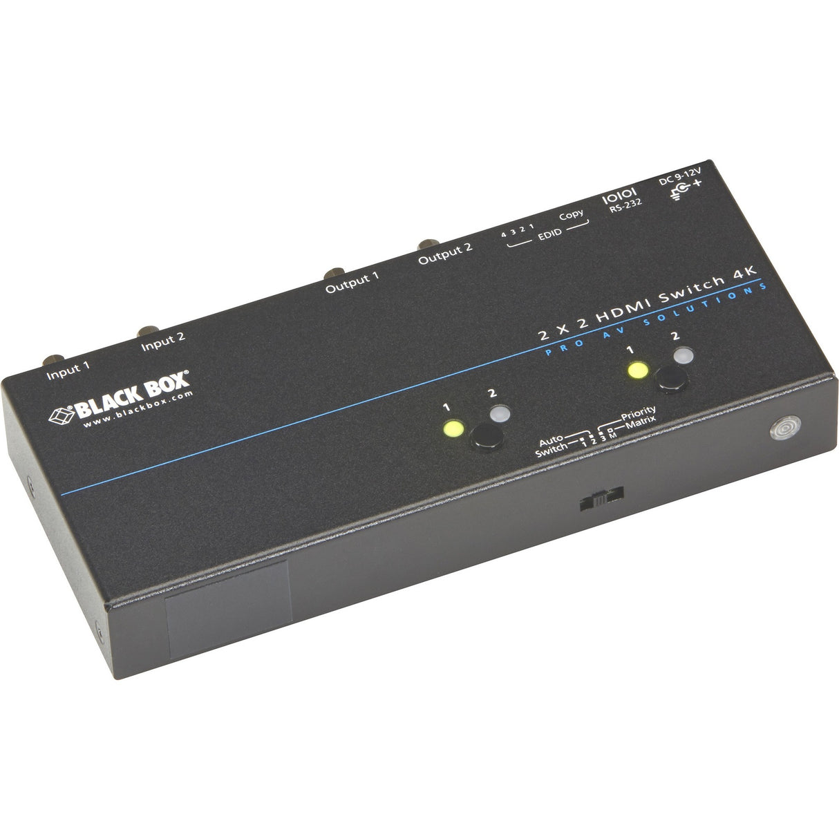 Black Box 4K HDMI Matrix Switch - 2 x 2 — VSW-HDMI2X2-4K